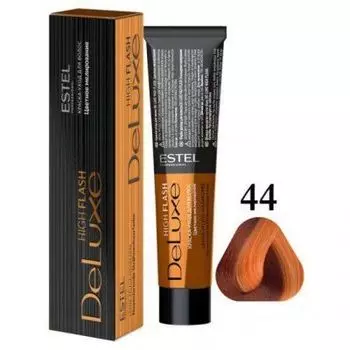 Estel De Luxe High Flash краска-уход для цветного мелирования волос, 44 медный, 60 мл