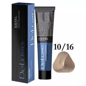 Estel De Luxe краска-уход для волос, 10/16 светлый блондин пепельно-фиолетовый, 60 мл