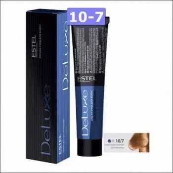 Estel De Luxe краска-уход для волос, 10/7 светлый блондин коричневый, 60 мл