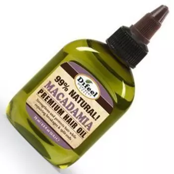 Difeel 99% Natural Macadamia Premium Hair Oil 99% натуральное премиальное масло для волос с макадами