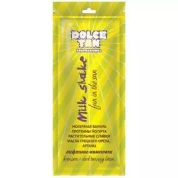 Dolce Tan, Milk Shake, Крем для загара с протеинами йогурта, 15 мл