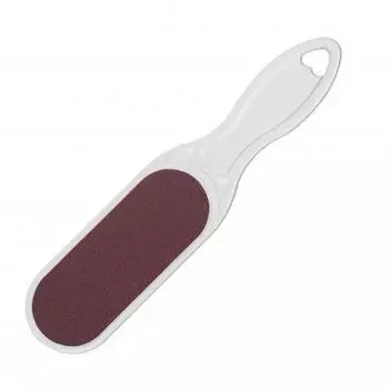 Domix, Терка педикюрная с пластиковой ручкой, Белая, 1 шт.