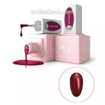 E.MiLac, Fashion Queen, Гель-лак, Амарант, №165, 9 мл