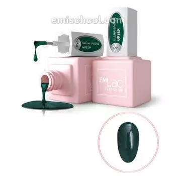 E.MiLac, Fashion Queen, Гель-лак, Зеленый ультрамарин, №168, 9 мл