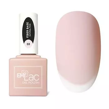 E.MiLac Fiber Base gel Natural Pink №3 15мл
