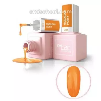 E.MiLac, Гель-лак, Гавайская вечеринка, №006, 9 мл