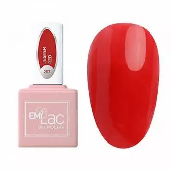 E.MiLac, Гель-лак,Красный джокер, №257, 9 мл