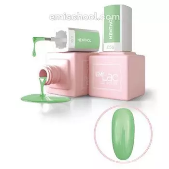 E.MiLac, Гель-лак, Ментол, №036, 9 мл