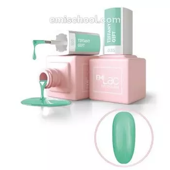 E.MiLac, Гель-лак, Подарок от Тиффани, №035, 9 мл