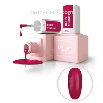 E.MiLac, Гель-лак, Ягодный коктейль, №019, 9 мл