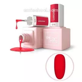 E.milac, dolce vita, гель-лак, кардинал, №075, 9 мл
