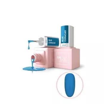 E.MiLac, Neon Party, Гель-лак, Блю Кюрасао, №053, 9 мл