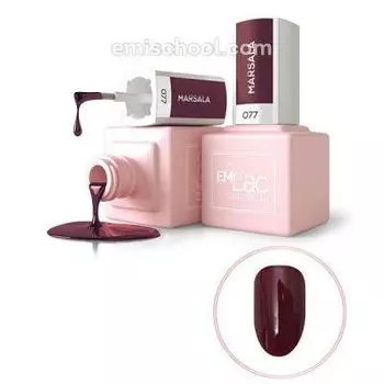 E.MiLac, Royal Tone, Гель-лак, Марсала, №077, 9 мл