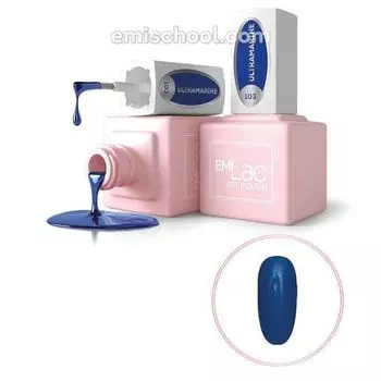 E.MiLac, Season of Contrast, Гель-лак, Ультрамарин, №103, 9 мл