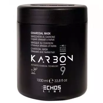 ECHOS Line, Karbon, Угольная маска для волос, 1000 мл