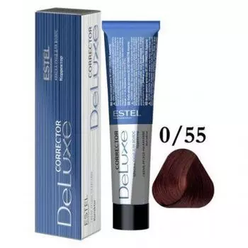 Estel De Luxe Корректор 0-55 Красный, 60 мл