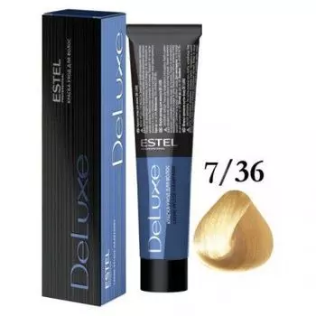 Estel De Luxe краска-уход для волос, 7/36 Русый золотисто-фиолетовый, 60 мл