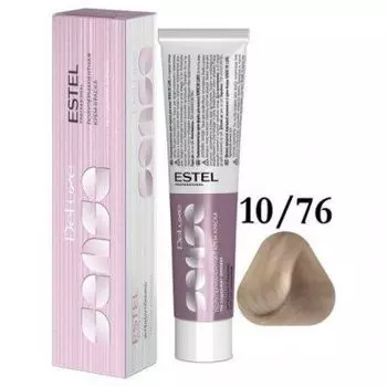 Estel De Luxe Sense - Крем-краска 10\76 Светлый блондин коричнево-фиолетовый, 60 мл