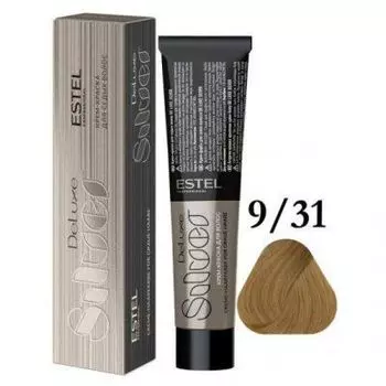 Estel De Luxe Silver крем-краска для седых волос, 9-31 Блондин золотисто-пепельный, 60мл