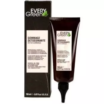 EVERY GREEN Detox Гоммаж-Детокс для кожи головы 150 мл.глубокое очищение с углем