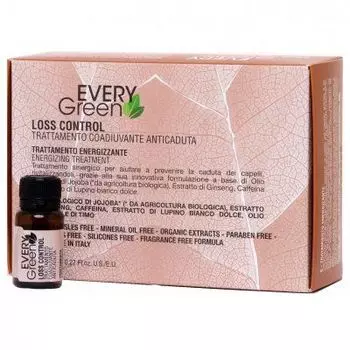 EVERY GREEN LOSS CONTROL Сыворотка энерджи против выпадения 8*8 мл. с маслом Жожоба .