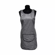 фартук двухсторонний черно-белый зигзаг ф31-35