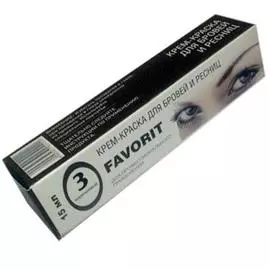 Favorit краска для бровей и ресниц коричневая 15мл №3