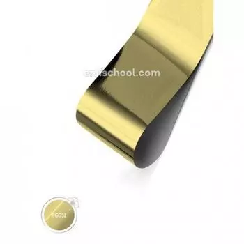 E.MI, Фольга глянцевая, Белое золото, 1,5 м