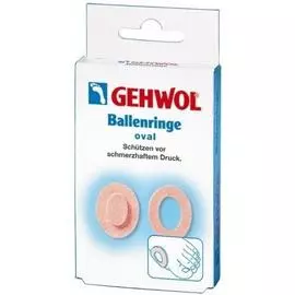 Gehwol, ballenringe oval, накладки кольцо, овальные, 6 шт