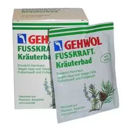 Gehwol травяная ванна fusskraft herbal bath 10 пакетов 200гр