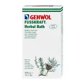 Gehwol, fusskraft herbal bath, травяная ванна, 400 г