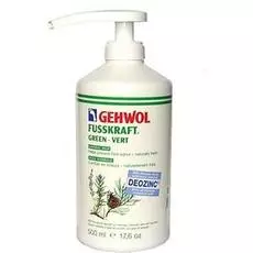 Gehwol, fusskraft green, зеленый бальзам, 500 мл