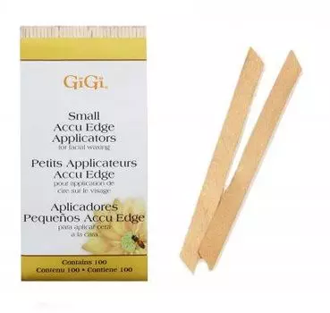 GI-GI Grands Applicators Шпатель Скошенный деревянный большой 100 шт