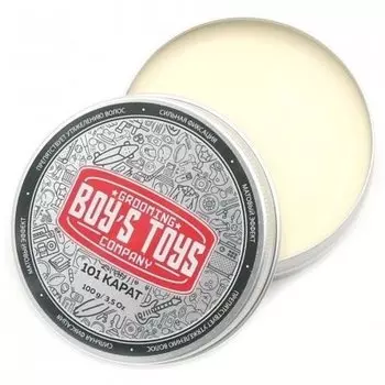 Глина для укладки волос высокой фиксации с низким уровнем блеска Boy's Toys 101 карат, 100 мл