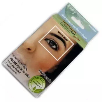 Godefroy Eyebrow Tint Black Краска-Хна в 4 капсулах для бровей Черная