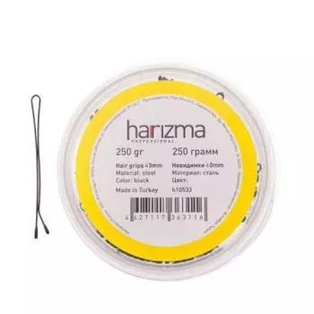 Harizma Невидимки 40 мм гладкие 250г. Коричневые