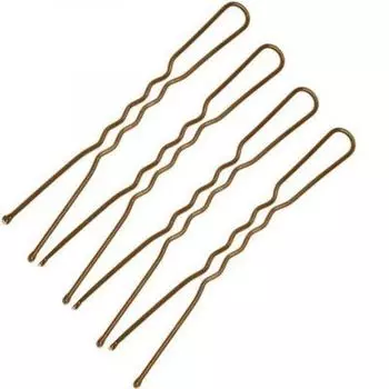 Harizma Шпильки 50 мм волна 250г. Коричневые