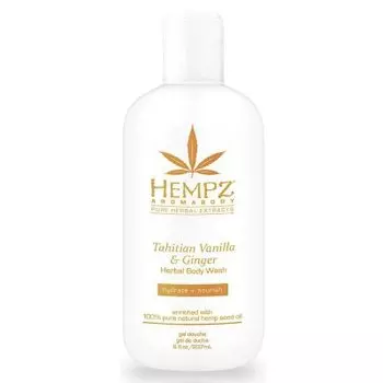 HEMPZ Гель для душа Имбирь и Ваниль Таити / Tahitian Vanilla Ginger Herbal Body Wash (237ml)