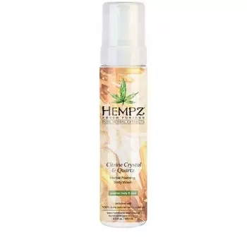 HEMPZ Гель-мусс для душа Желтый Кварц / Citrine Crystal Quartz Herbal Foaming Body Wash (250ml)