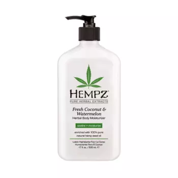 HEMPZ Молочко для тела увлажн. Кокос и Арбуз 500мл/Fresh Coconut Watermelon Herbal Body Moisturiz