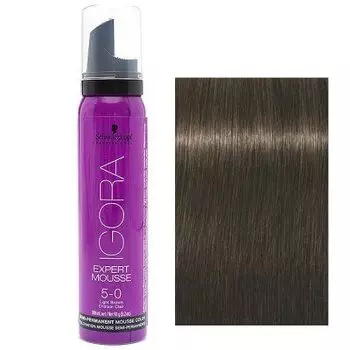 Igora Expert Mousse - Тонирующий мусс (тон 5-0 Светло-коричневый натуральный) 100 мл