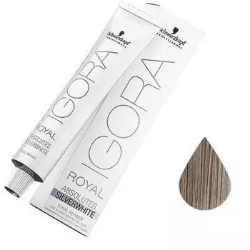 Schwarzkopf Igora Royal Absolutes SilverWhite - Краска для волос Сталь, 60 мл
