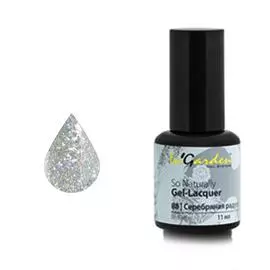 In garden гель-лак для ногтей 088, серебрянная радуга 11 мл