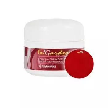 InGarden, Гель-краска без липкого слоя, 009, Клубника, 5 г