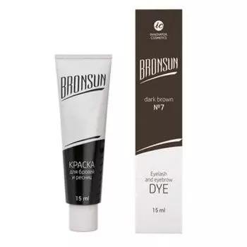 Innovator Cosmetics, Bronsun, Краска для бровей и ресниц, №7 темно-коричневый, 15 мл (1/12шт)