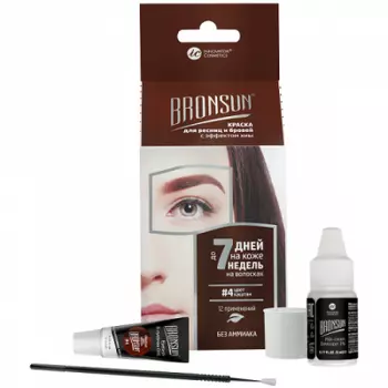 Innovator Cosmetics, Bronsun, Набор для домашнего окрашивания №4, каштан (1/12шт)