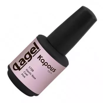 Kapous эластичное базовое покрытие kapous elastic base coat pink 15мл