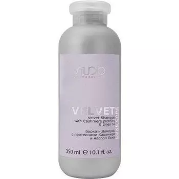 KAPOUS Вельвет-Бальзам с протеинами кашемира и маслом льна "Luxe Care" Studio Professional 350 мл