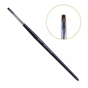 Planet Nails, Кисть для китайской росписи квадратная, мягкая, №3, 9856.3