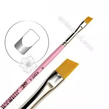 E.MI, Кисть "Cкошенный квадрат для френча" №4, KSKF-4